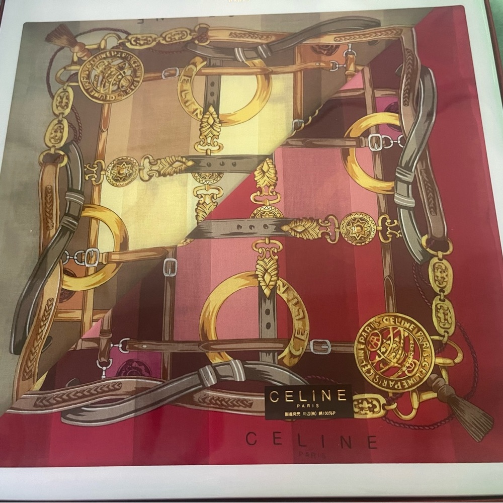 Brandnew/Unused Celine 2pc Handkerchief in a box